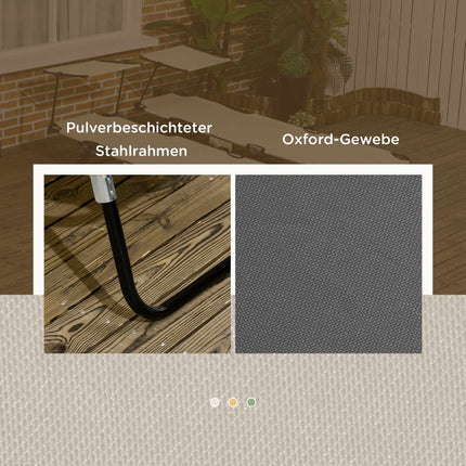 Sulankstomas saulės gultų komplektas su stogeliu, 5 padėčių atlošas