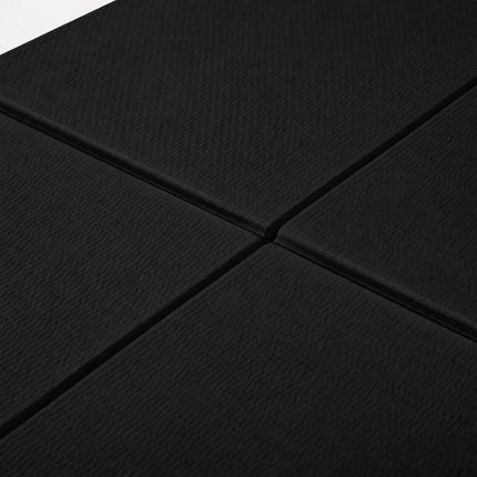 Foldable Yoga Mat 6 mm with Carry Bag, 61 x 183 cm, Black