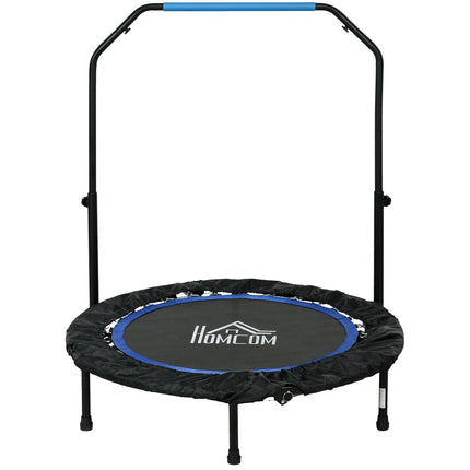 Fitneso batutas, keliamoji galia 100 kg, Ø102x123H cm, sulankstomas, su reguliuojamo aukščio rankena, LCD monitoriumi, tvirtu plieniniu rėmu, mėlynas