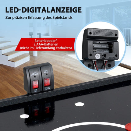 Sulankstomas oro ritulio stalas su LED ekranu ir 12 V varikliu