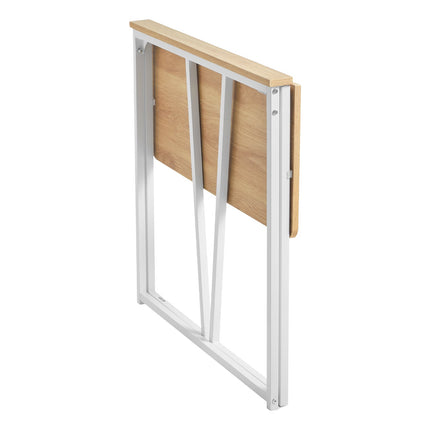 Folding Desk 80x40 cm, Particleboard Top, Storage Hooks