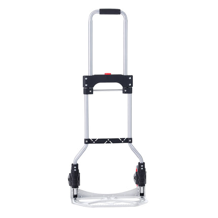 Folding Hand Truck, 176 lb Aluminum, Telescoping Handle