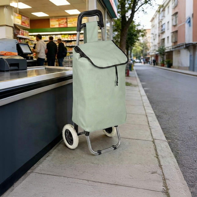 Sulankstomas pirkinių vežimėlis, 28 l talpos, 15 kg