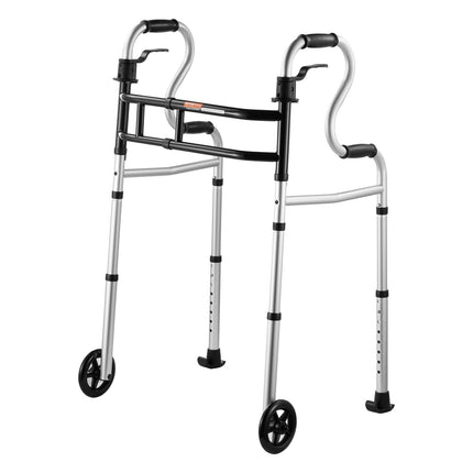 Folding Walker With Wheels – Stand Assist, 450 Lb Capacity