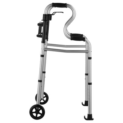 Folding Walker With Wheels – Stand Assist, 450 Lb Capacity