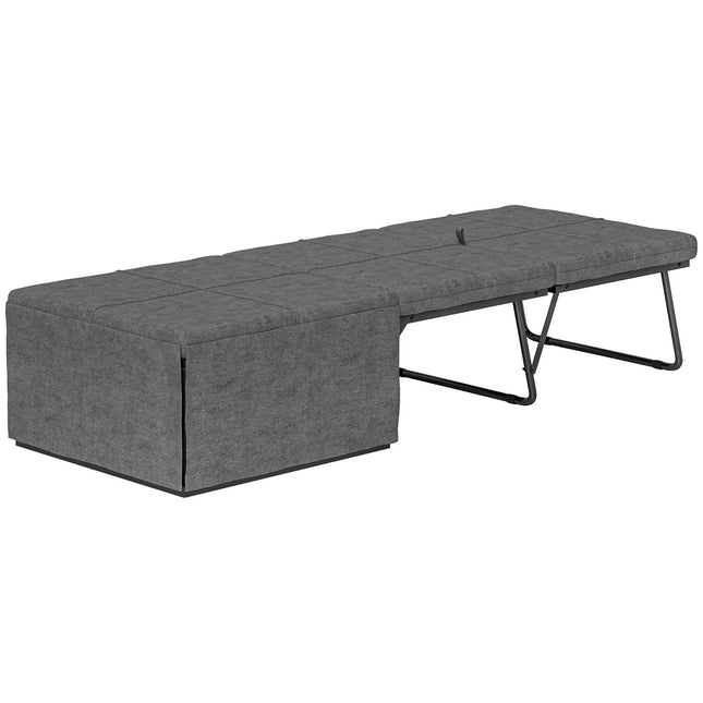 Sulankstoma lova, maždaug 190 x 60 cm, svečių lova su 8 cm putplasčio čiužiniu, sulankstoma kelioninė lova, suaugusiųjų viengulė lova, metalinė lova gali atlaikyti iki 120 kg, sulankstoma lova biurui, svečių kambariui, pilka