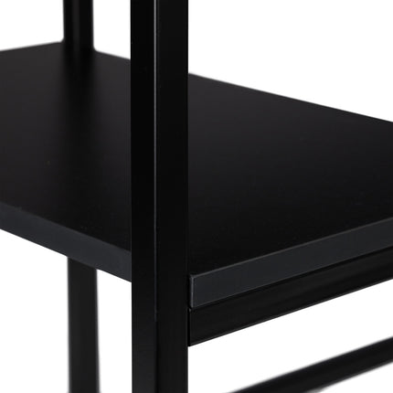 Folding desk with 3 shelves