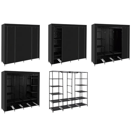 Folding fabric wardrobe 170x170cm Ruhhy 23740