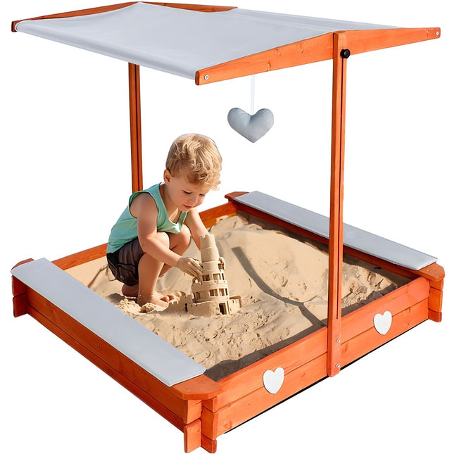 Folding sandbox with roof 24215