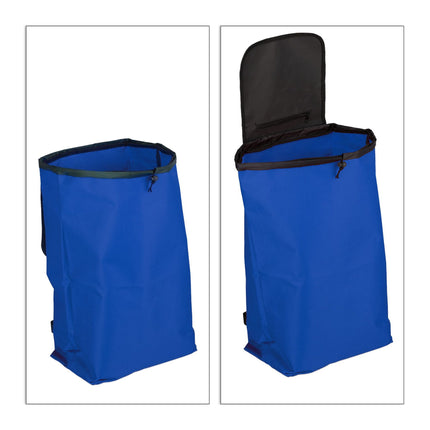 Folding shopping trolley
