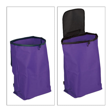 Folding shopping trolley