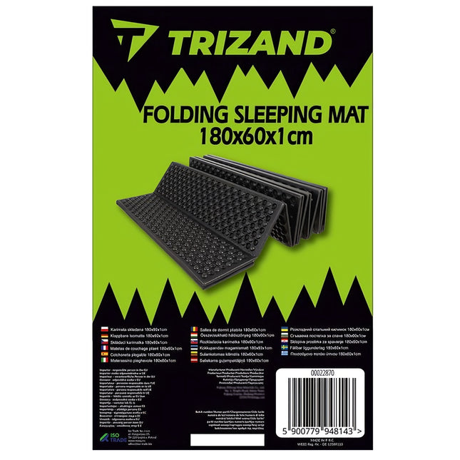Sulankstomas miego kilimėlis 180x60x1cm Trizand 22870