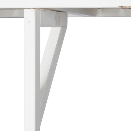 Folding wooden balcony table