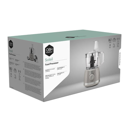 Virtuvės kombainas – 2,4 l, pilkas, 500 W, daugiafunkcis