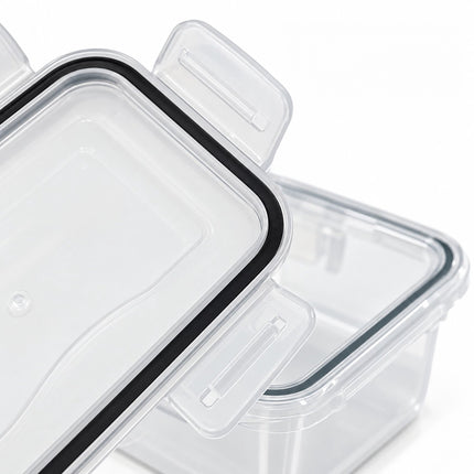 Food Storage Container Set of 10 with Airtight Click Lids, Freezer Safe, Clear