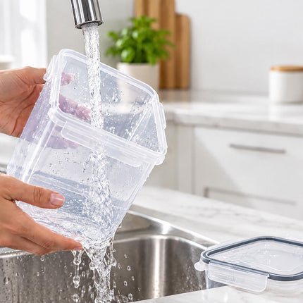 Food Storage Container Set with Click-Lock Lids, 11 Pieces, Airtight, Stackable
