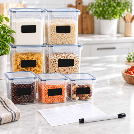 Food Storage Container Set with Click-Lock Lids, 24 Pieces, Airtight, Stackable