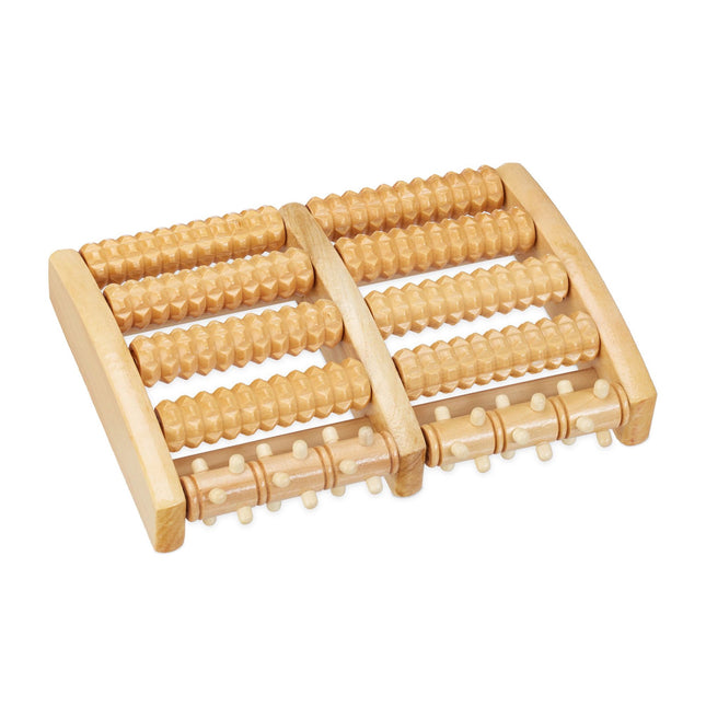 Foot massage roller wood