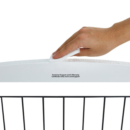 Freestanding Dog Gate, 32 in H x 96.5 in W, 4-Panel, White