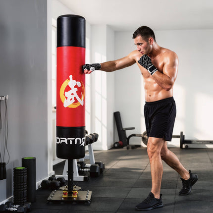 Laisvai pastatomas bokso maišas su siurbtukais, 156 cm