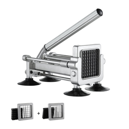 French Fry Cutter, 1/2 and 3/8 in Blades, Suction Base