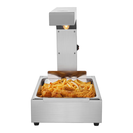 French Fry Food Warmer Heat Lamp, 750W, 104-122F