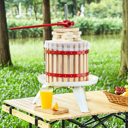 Fruit Wine Press, 4.4 Gal Manual Wood Basket Juicer