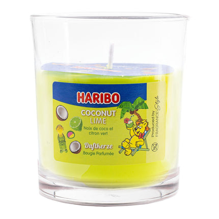 Vaisių kvapo žvakė - stiklinis indelis, saldus aromatas