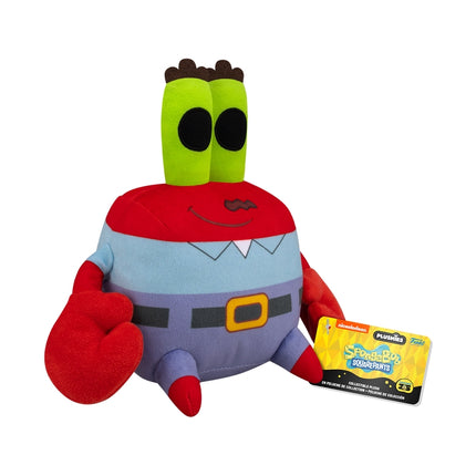 Funko pliušinis žaislas: Kempiniukas Plačiakelnis - Ponas Krabas, 18 cm