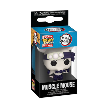 Funko Pop! raktų pakabukas: Demon Slayer - Muscle Mouse, 10 cm