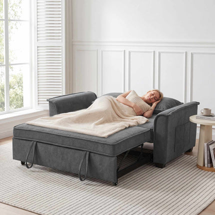 Futono sofa-lova, reguliuojamas atlošas, 2 sėdimos vietos, tamsiai pilka, 2 pagalvės