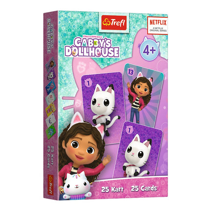 Gabby's Dollhouse kortų žaidimas vaikams, smagi šeimos veikla