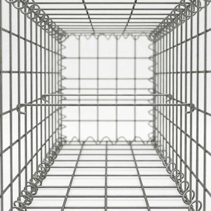 Cinkuotas gabioninis krepšys, 100x50x100 cm, 3 skyriai