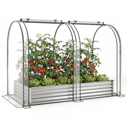 Cinkuota pakelta sodo lysvė 6x3x1 pėd. su PVC uždanga