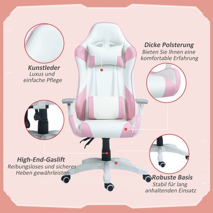 Ergonomic gaming office chair, recliner with lumbar support