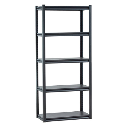 Garage Storage Shelving, 5-Tier Adjustable, 2000 lb, Black