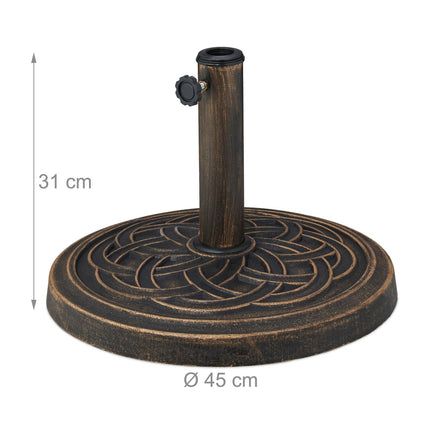 Sodo skėčio pagrindas, tinka Ø34-48 mm stulpams, tvirtas