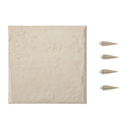 Garden Stepping Stones 4-Pack, 15.5 in, With Stakes