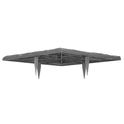 Garden Stepping Stones Set, 8pcs 15.5in Square, Gray