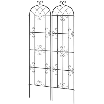Garden Trellis, Rustproof Metal, 2-Pack, 87 x 20 in