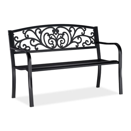 Garden bench metal ornament
