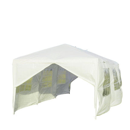 Sodo paviljonas 3x9m vakarėlių palapinė sodo palapinė su UV apsauga, balta