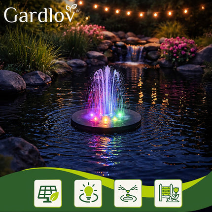 Gardlov 23227 LED saulės energijos sodo fontanas