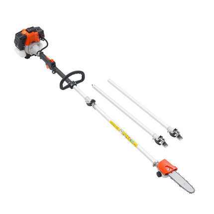 Gas Pole Saw, 33cc 2-Stroke, 8-Inch Bar, 2–3.5m Extendable