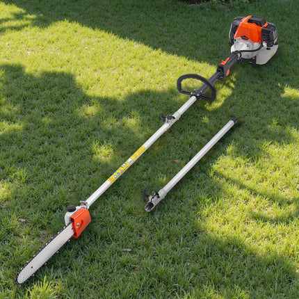 Gas Pole Saw, 52cc 2-Stroke, 14 in Bar, 2.2–2.94 m