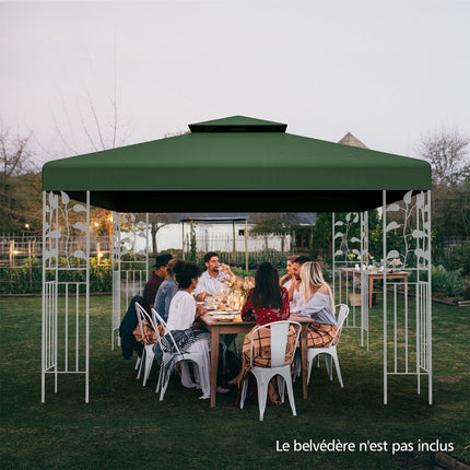 Pavėsinės atsarginis stogelis 3 x 3 m, dviejų pakopų, poliesteris