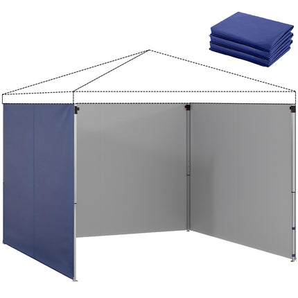 Pavėsinės šoninių sienų komplektas, 3x3m, UPF 50+ Oksfordo audinys
