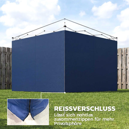 Pavėsinės šoninių sienų komplektas, 3x3m, UPF 50+ Oksfordo audinys