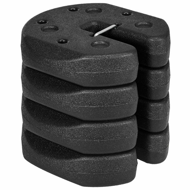 Pavėsinės svarmenų rinkinys, 4 x 3 kg cemento užpildyti inkarai