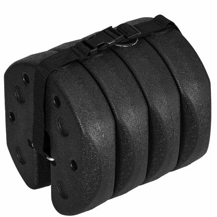 Pavėsinės svarmenų rinkinys, 4 x 3 kg cemento užpildyti inkarai